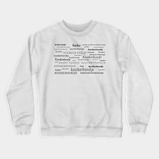 Kooikerhondje Word Cloud Crewneck Sweatshirt